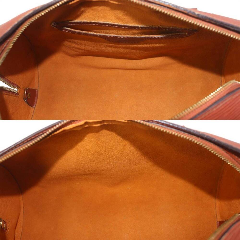 LOUIS VUITTON Brown Leather Pouch - Picture 9 of 10